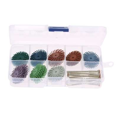 Full Medical 40Pcs Dental Polishing Disc Kit Flex Brush Burs Assortment Polisher Dental Supplies